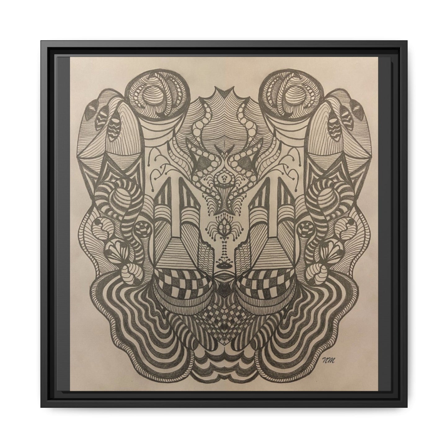 Matte Canvas, Framed (Multi-color)