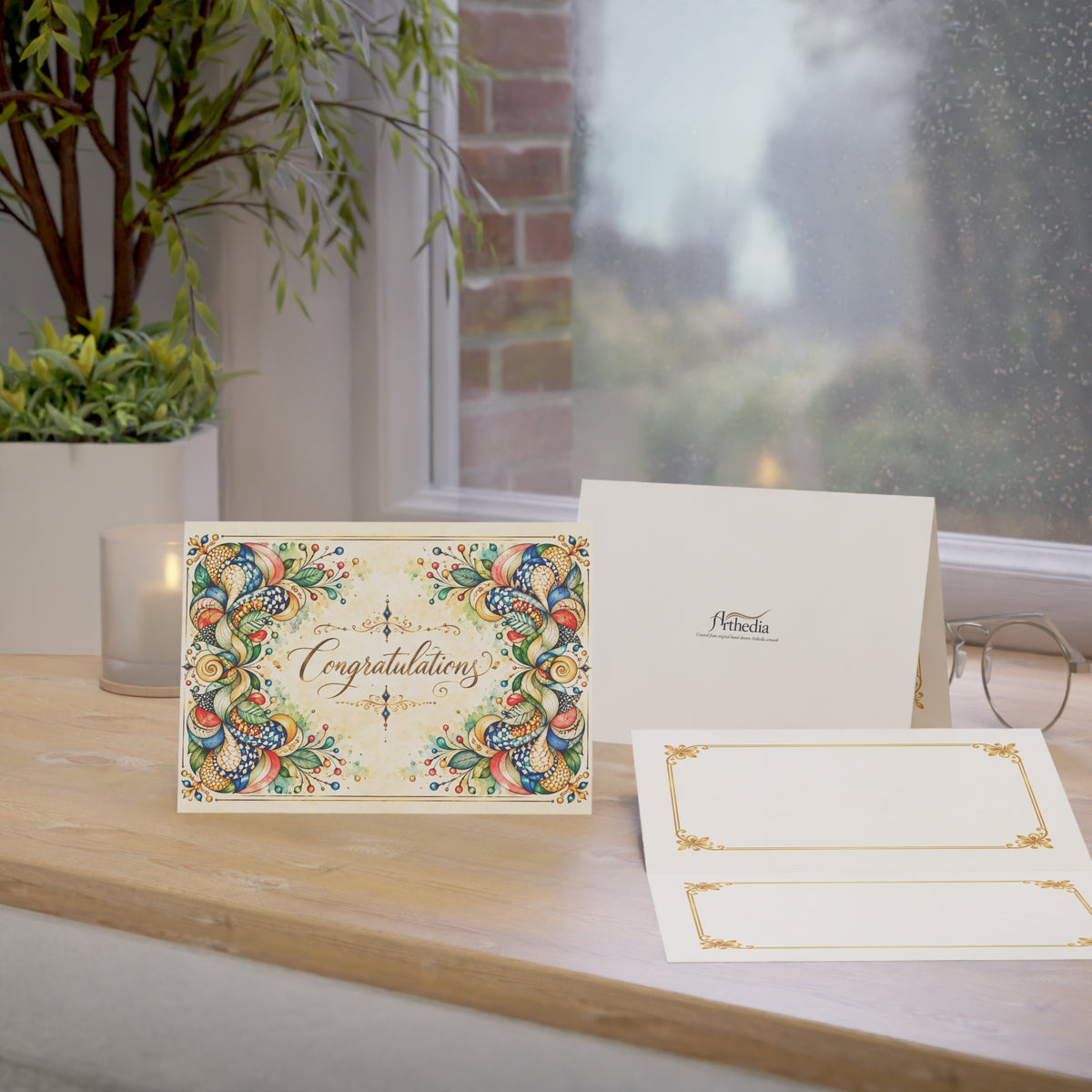 Joyful Embrace — Congratulations Greeting Card