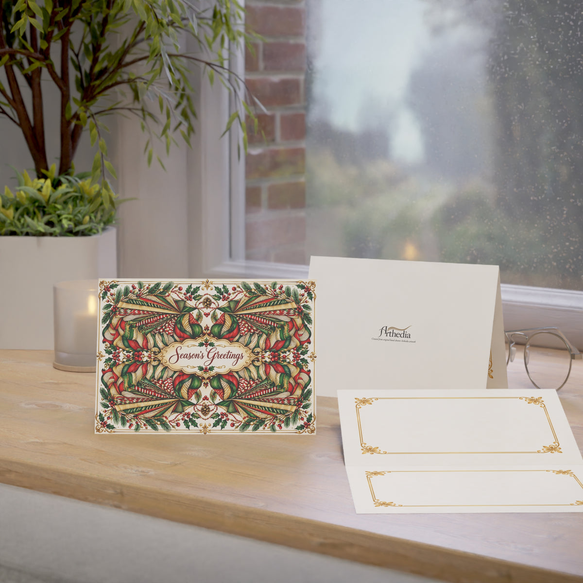 Holiday Evergreen — Season’s Greetings Card