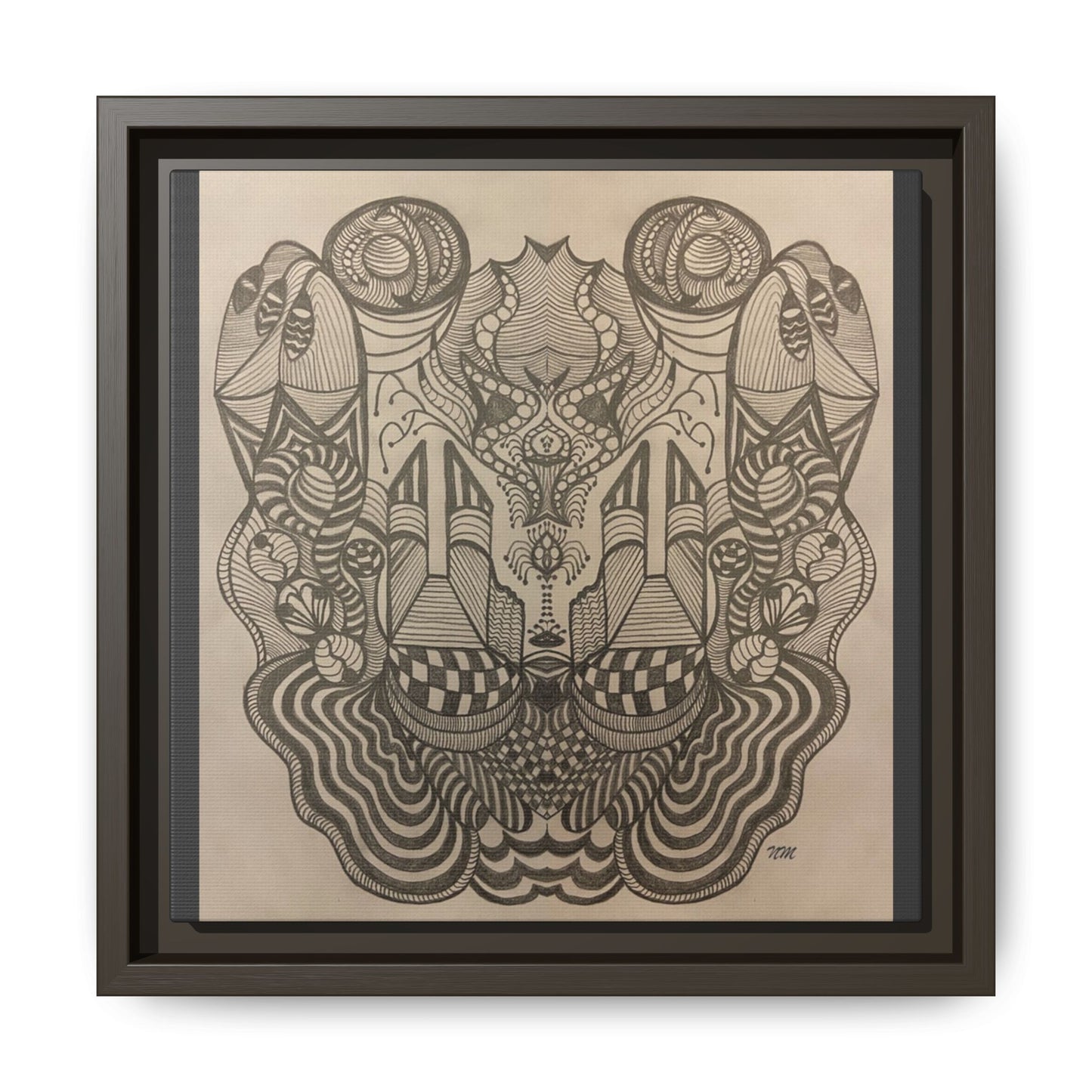 Matte Canvas, Framed (Multi-color)