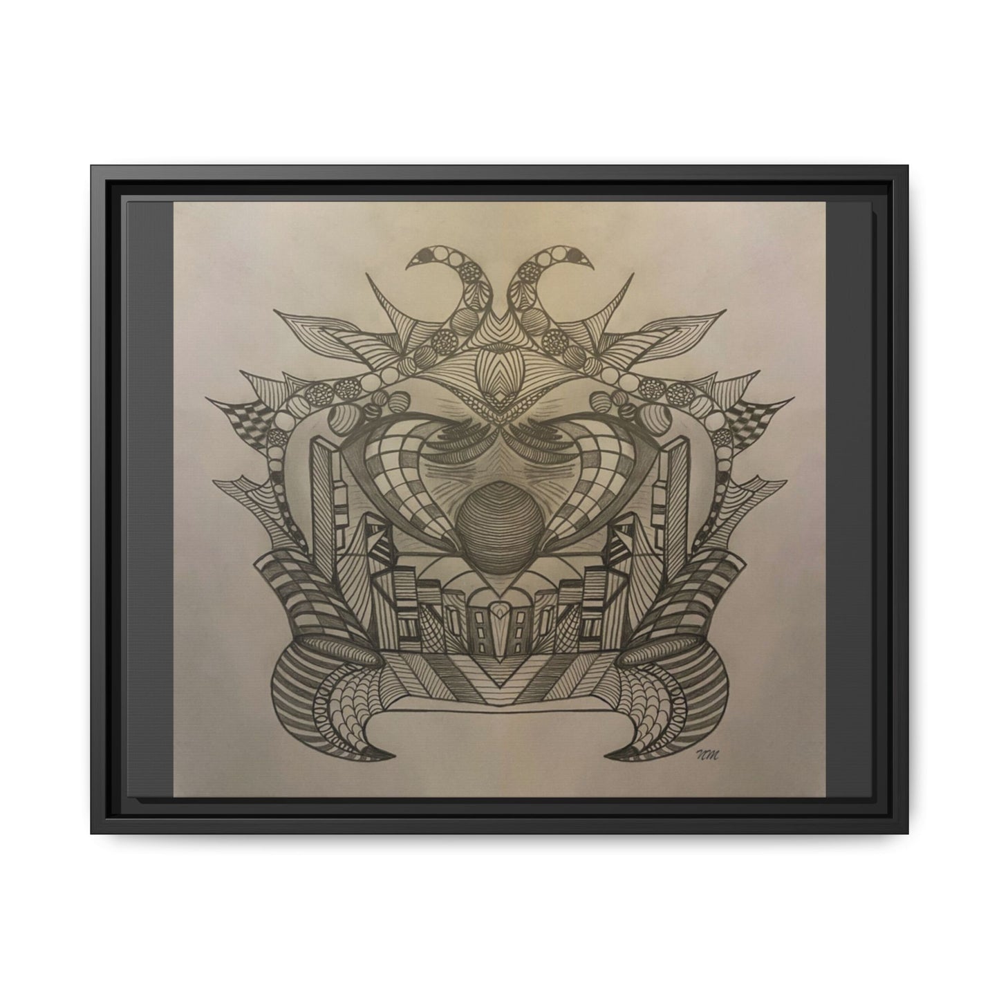Matte Canvas, Framed (Multi-color)