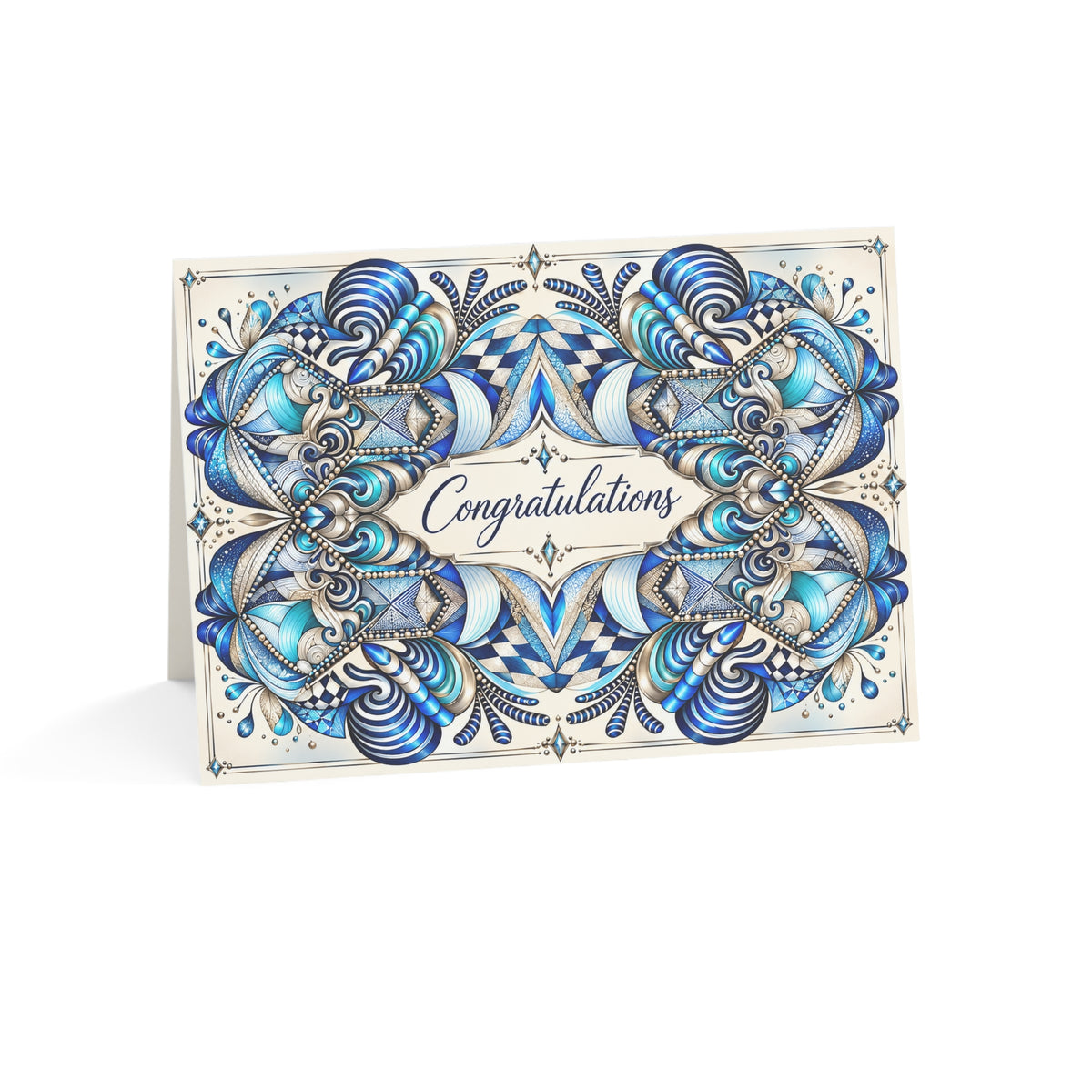 Silver Reflections — Congratulations Greeting Card