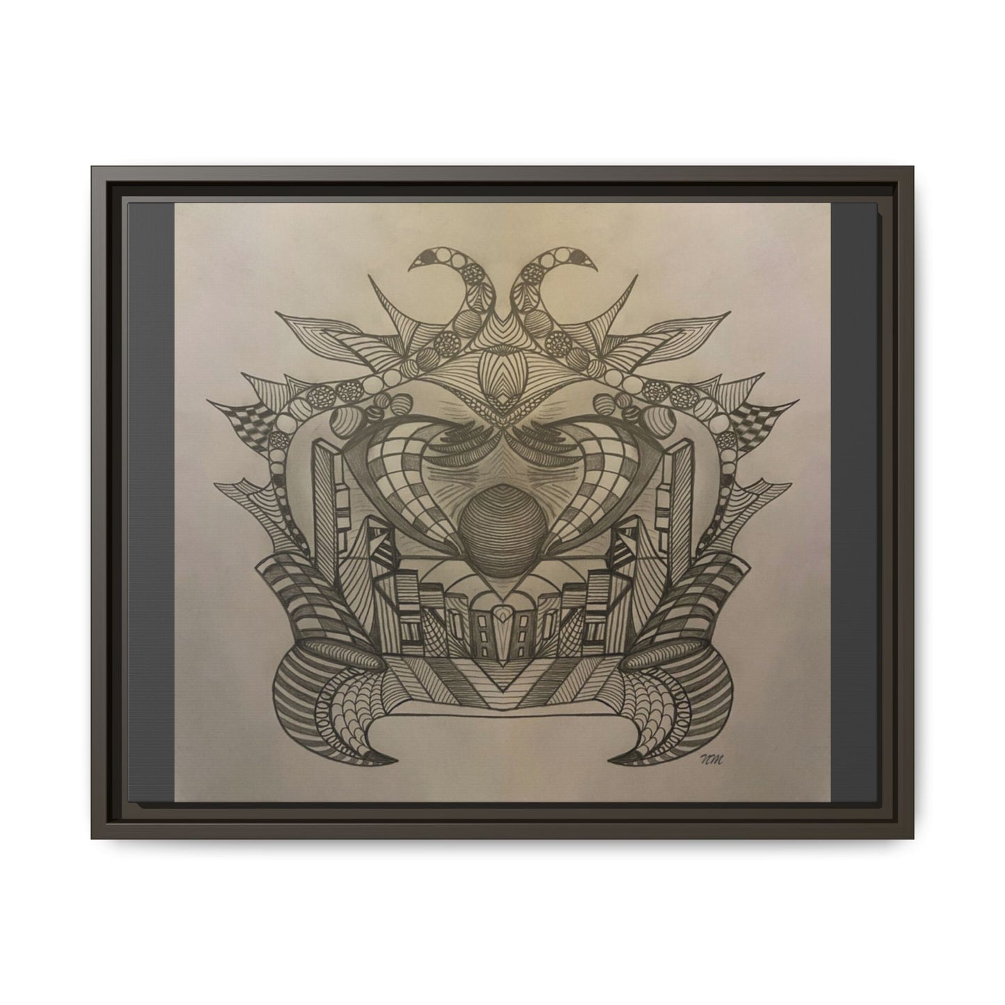 Matte Canvas, Framed (Multi-color)