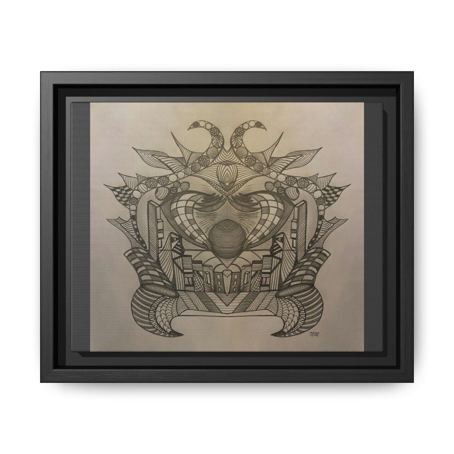 Matte Canvas, Framed (Multi-color)