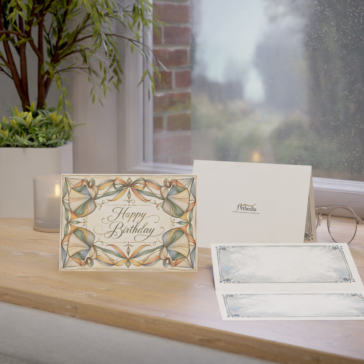 Celebration Ribbons — Happy Birthday Greeting Card
