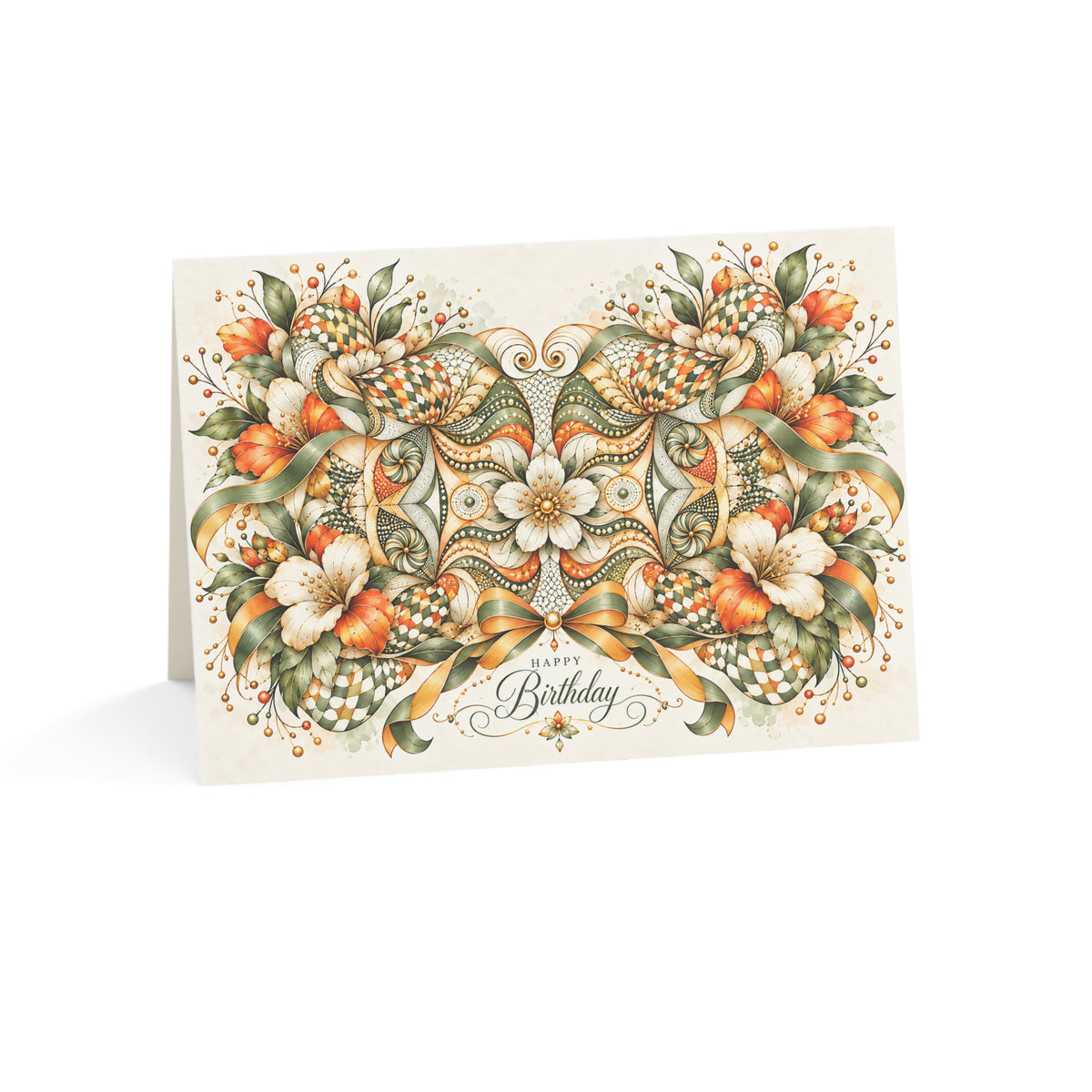 Sage Celebration — Happy Birthday Greeting Card