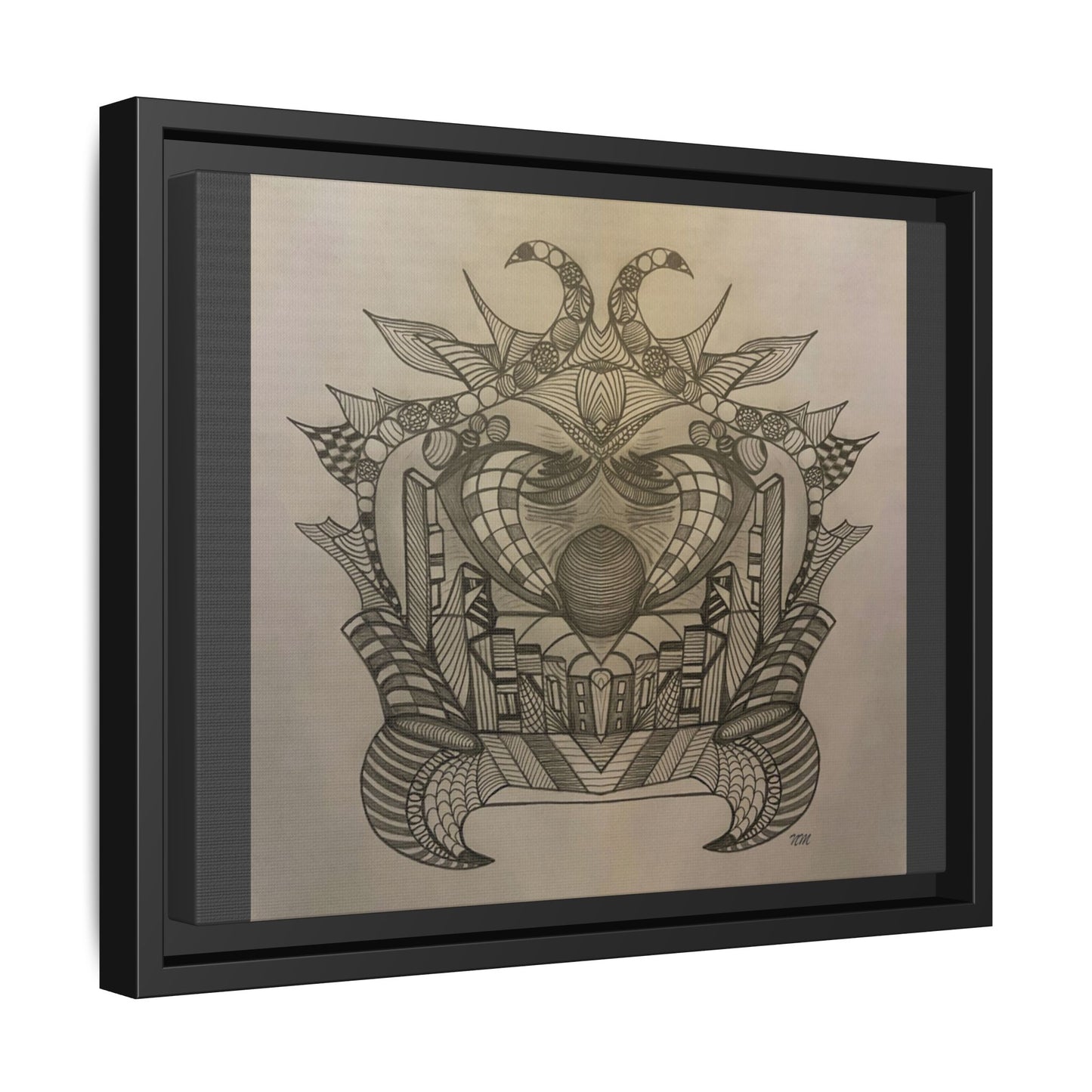 Matte Canvas, Framed (Multi-color)