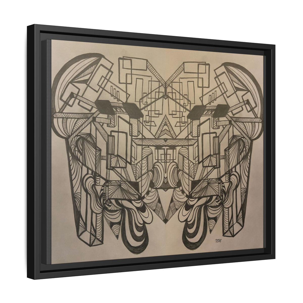 Matte Canvas, Framed (Multi-color)