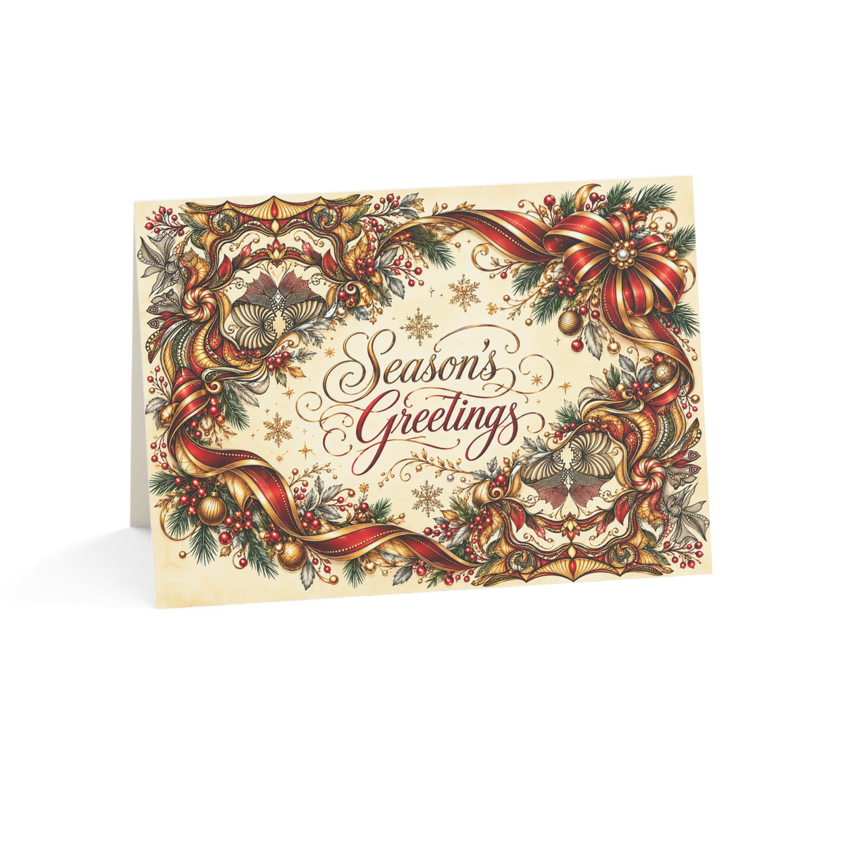 Holiday Ribbons — Season’s Greetings Card