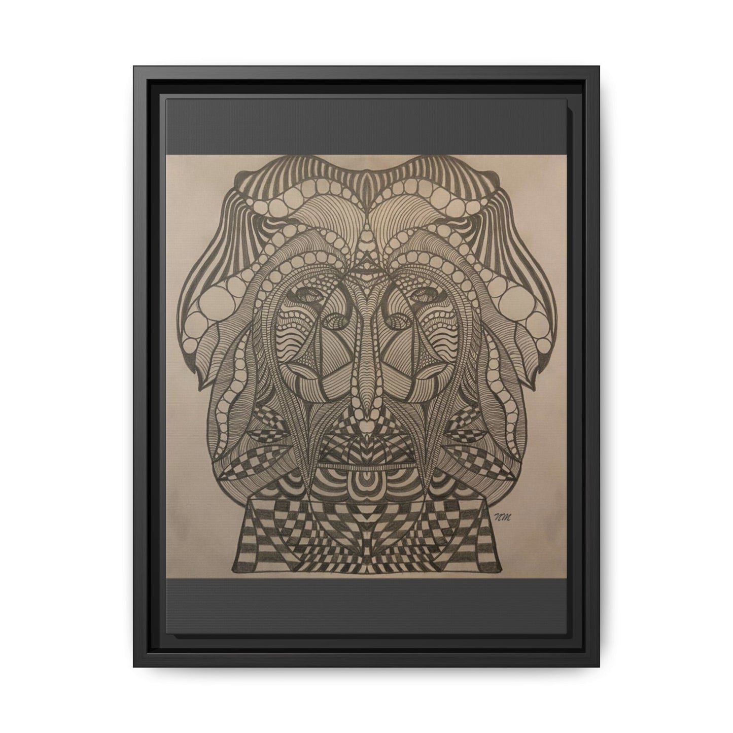 Matte Canvas, Framed (Multi-color)