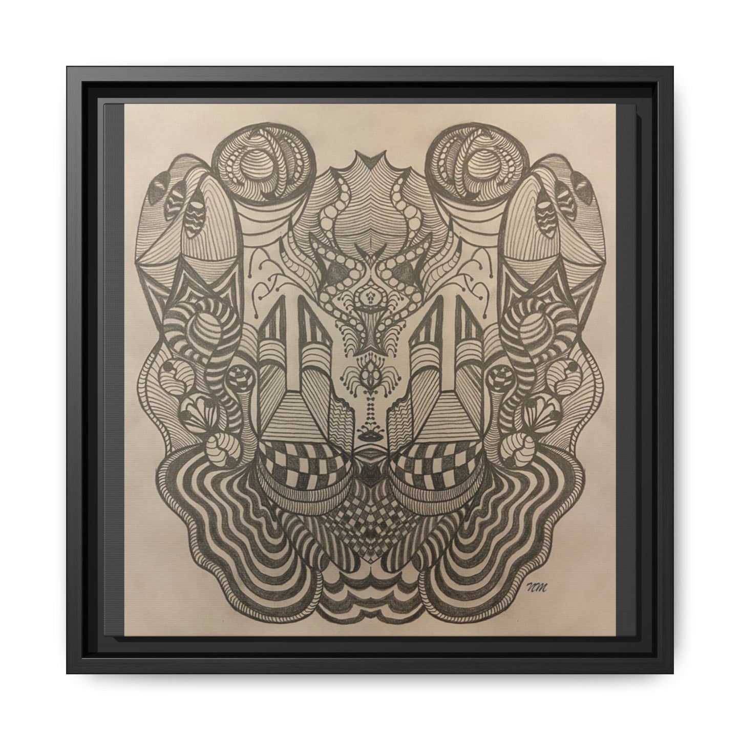 Matte Canvas, Framed (Multi-color)