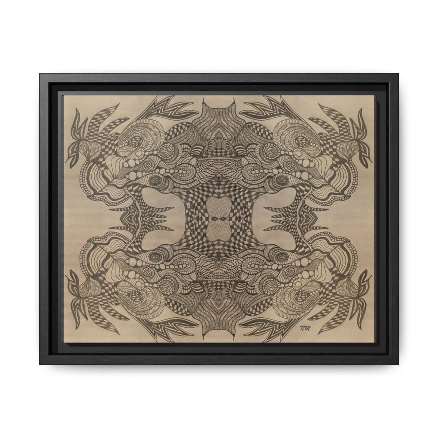 Matte Canvas, Framed (Multi-color)