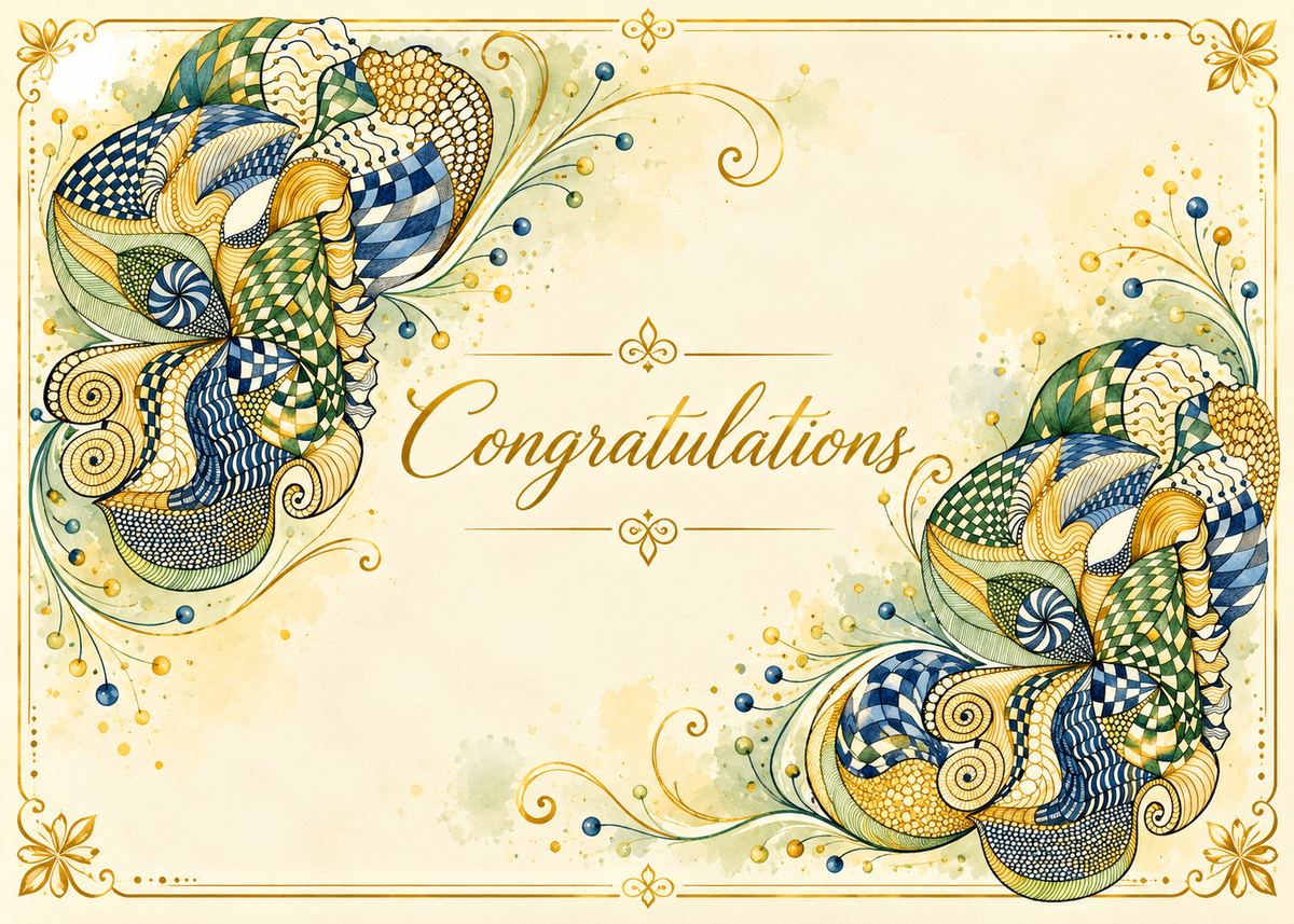 Harmony — Congratulations Greeting Card