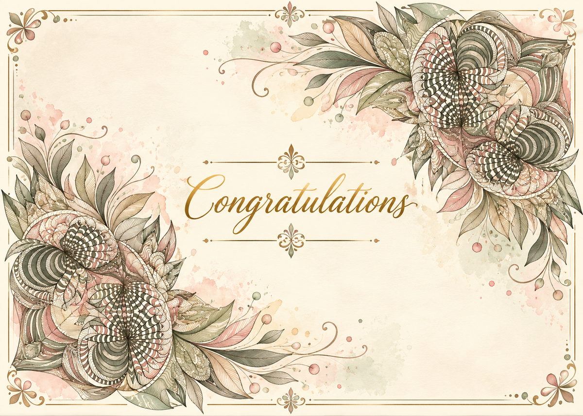 Grace — Congratulations Greeting Card