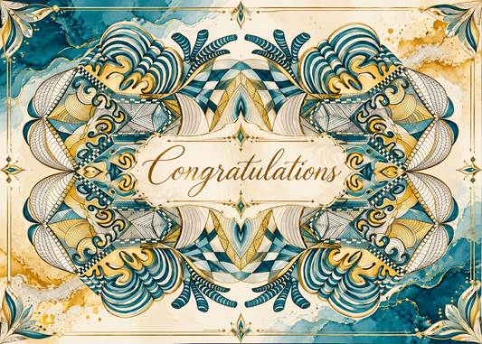 Waves — Congratulations Greeting Card