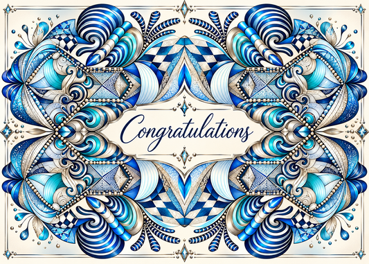 Silver Reflections — Congratulations Greeting Card