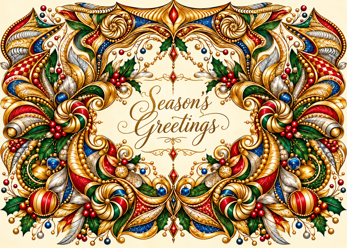 Holiday Splendor — Season’s Greetings Card