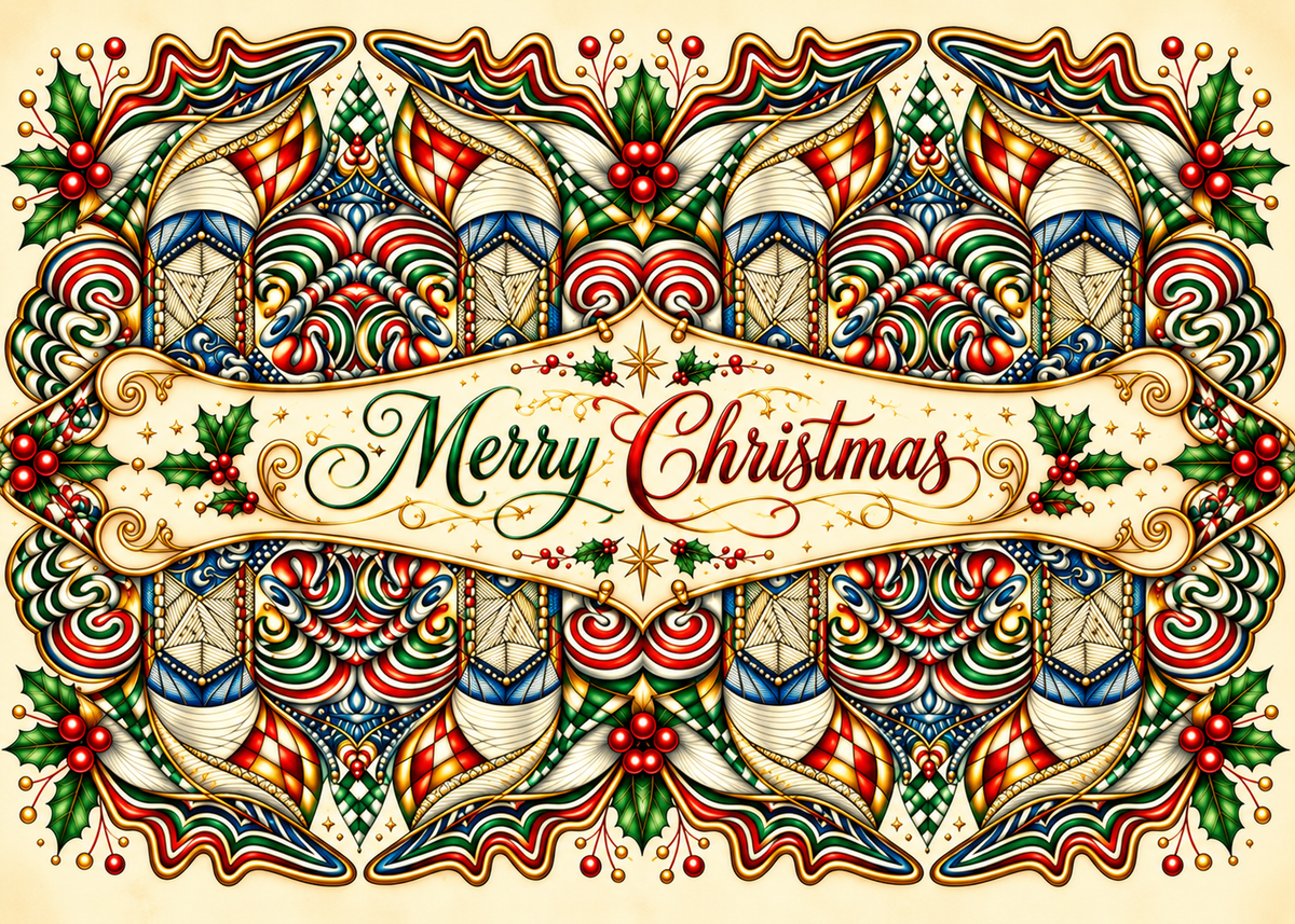 Christmas Joy — Merry Christmas Greeting Card