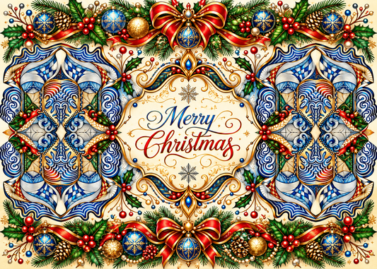 Christmas Splendor — Merry Christmas Greeting Card