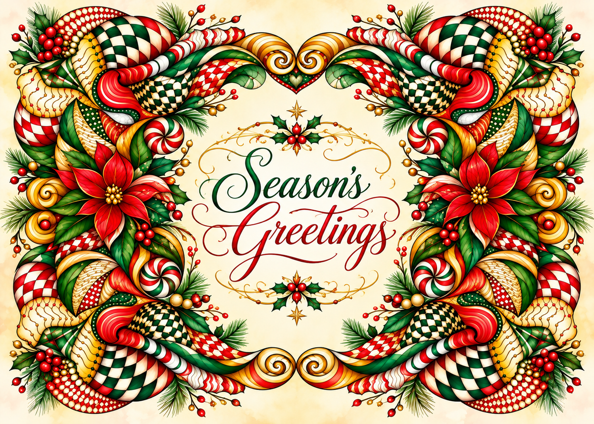 Holiday Joy — Season’s Greetings Card