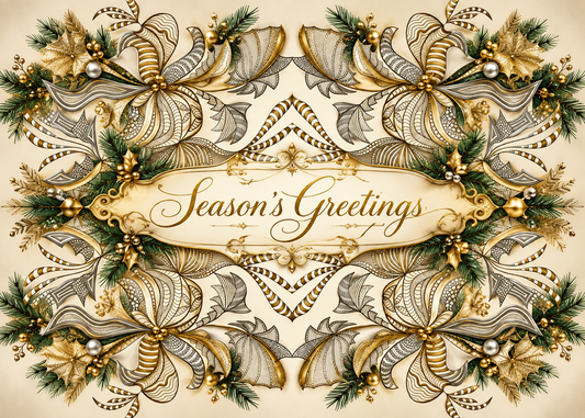 Gilded Harmony — Season’s Greetings Card