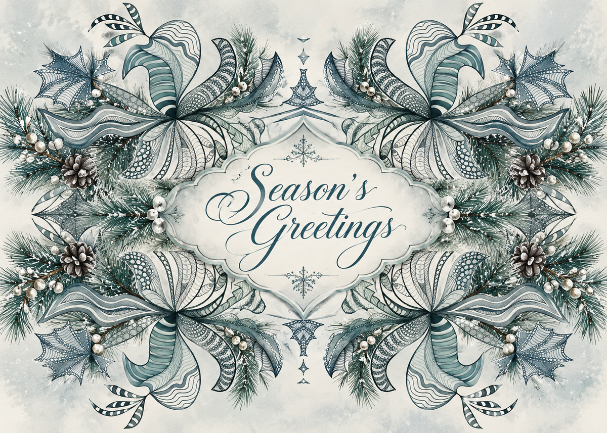 Winter Serenity — Season’s Greetings Card