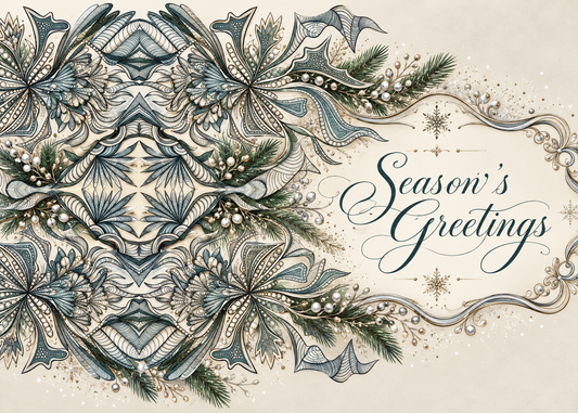 Frosted Grace — Season’s Greetings Card