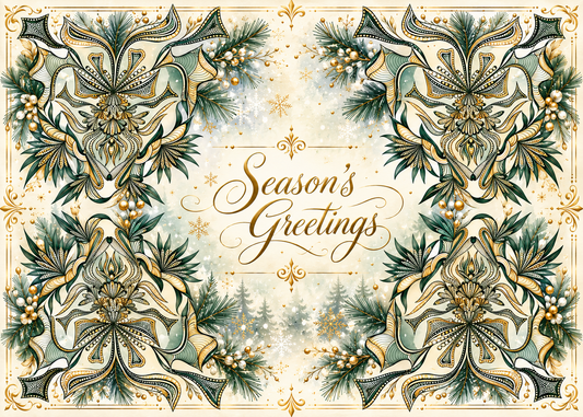 Evergreen Grace — Season’s Greetings Card