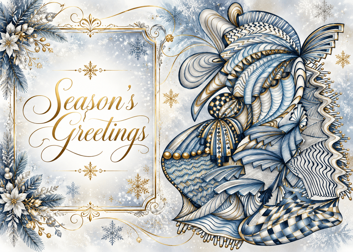 Silver Sleigh — Season’s Greetings Card