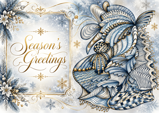 Silver Sleigh — Season’s Greetings Card