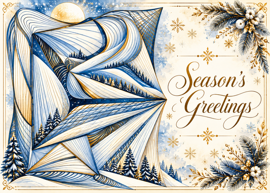 Winter Slopes — Season’s Greetings Card