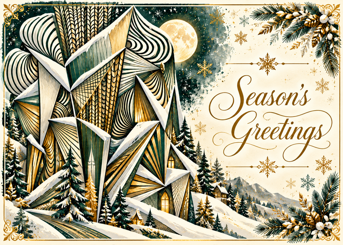 Alpine Night — Season’s Greetings Card