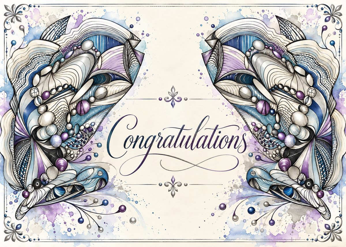 Wings of Joy — Congratulations Greeting Card