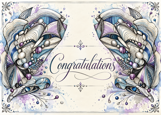Wings of Joy — Congratulations Greeting Card