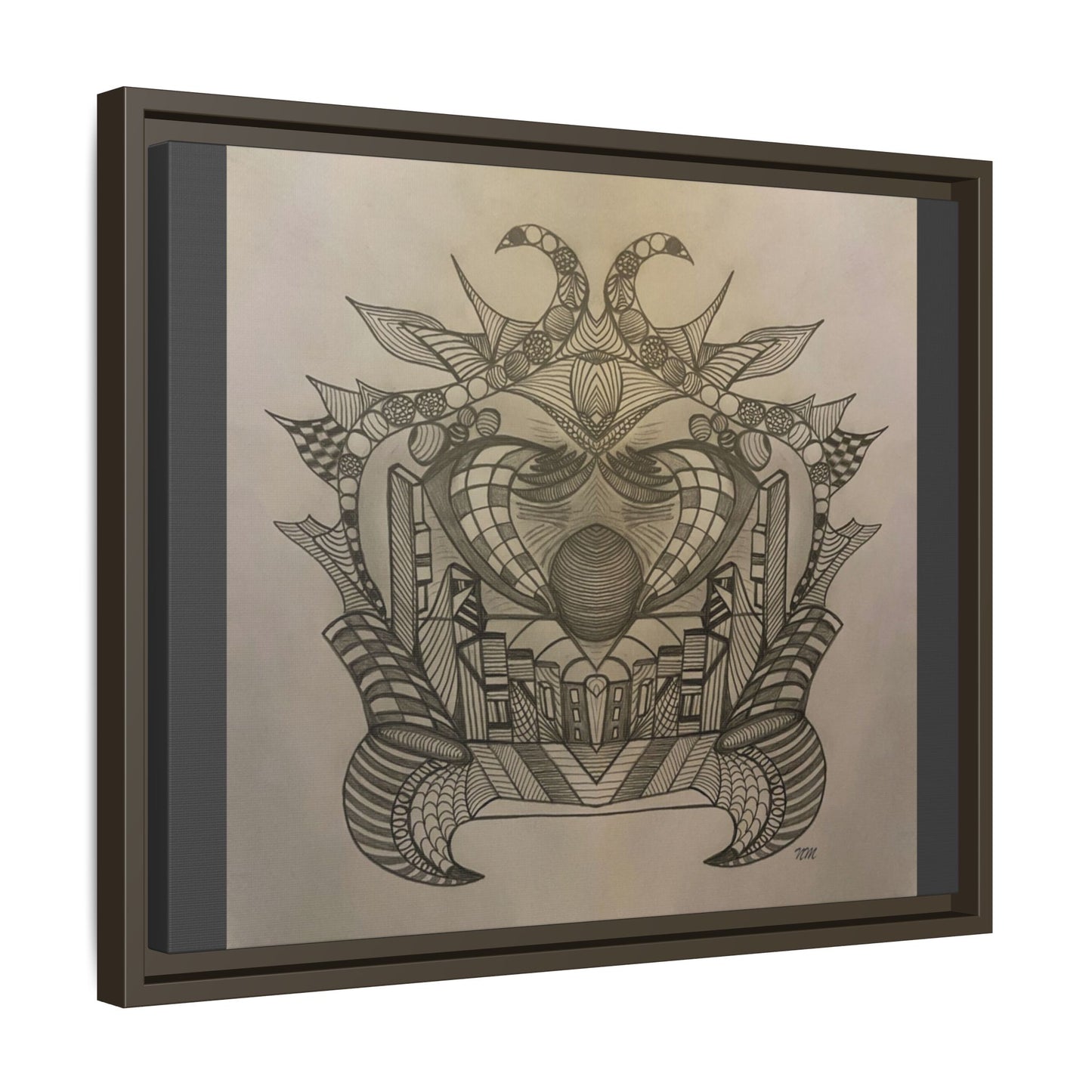Matte Canvas, Framed (Multi-color)