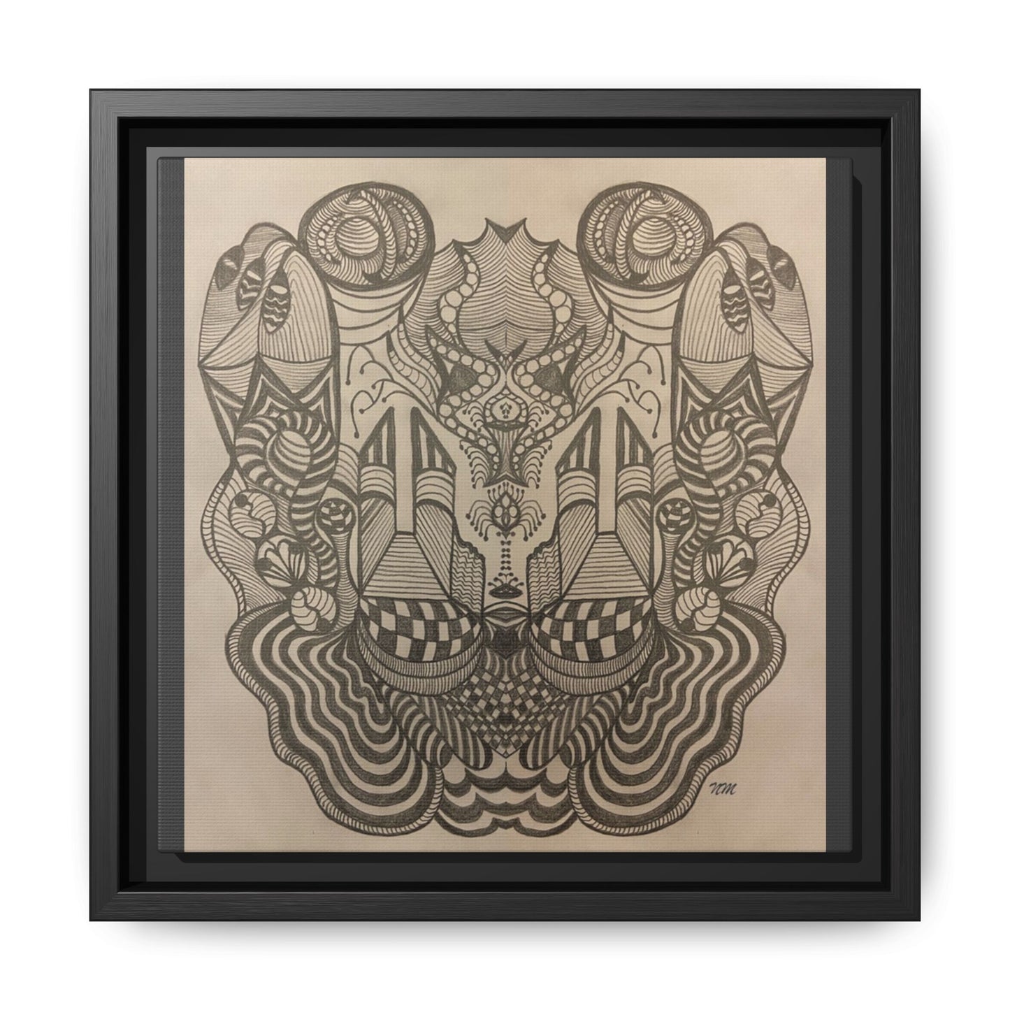 Matte Canvas, Framed (Multi-color)