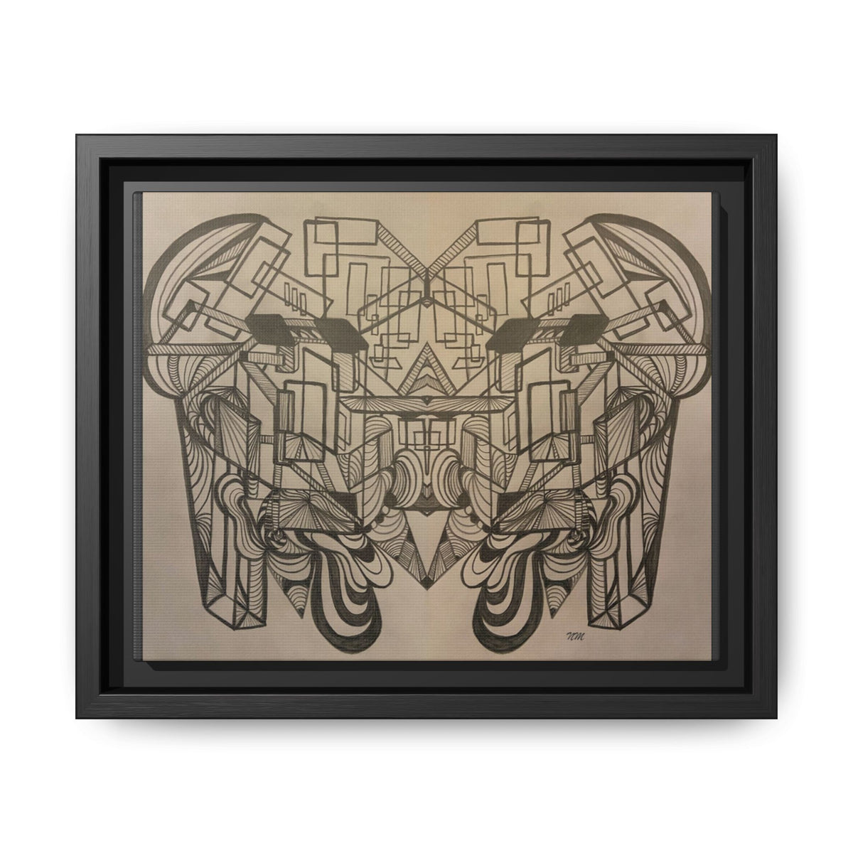 Matte Canvas, Framed (Multi-color)