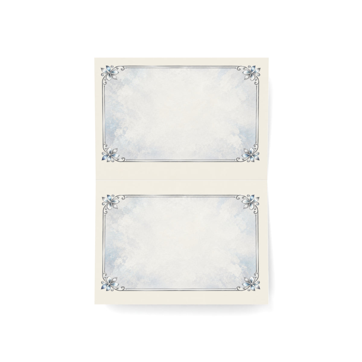 Silver Bow — Happy Birthday Greeting Card