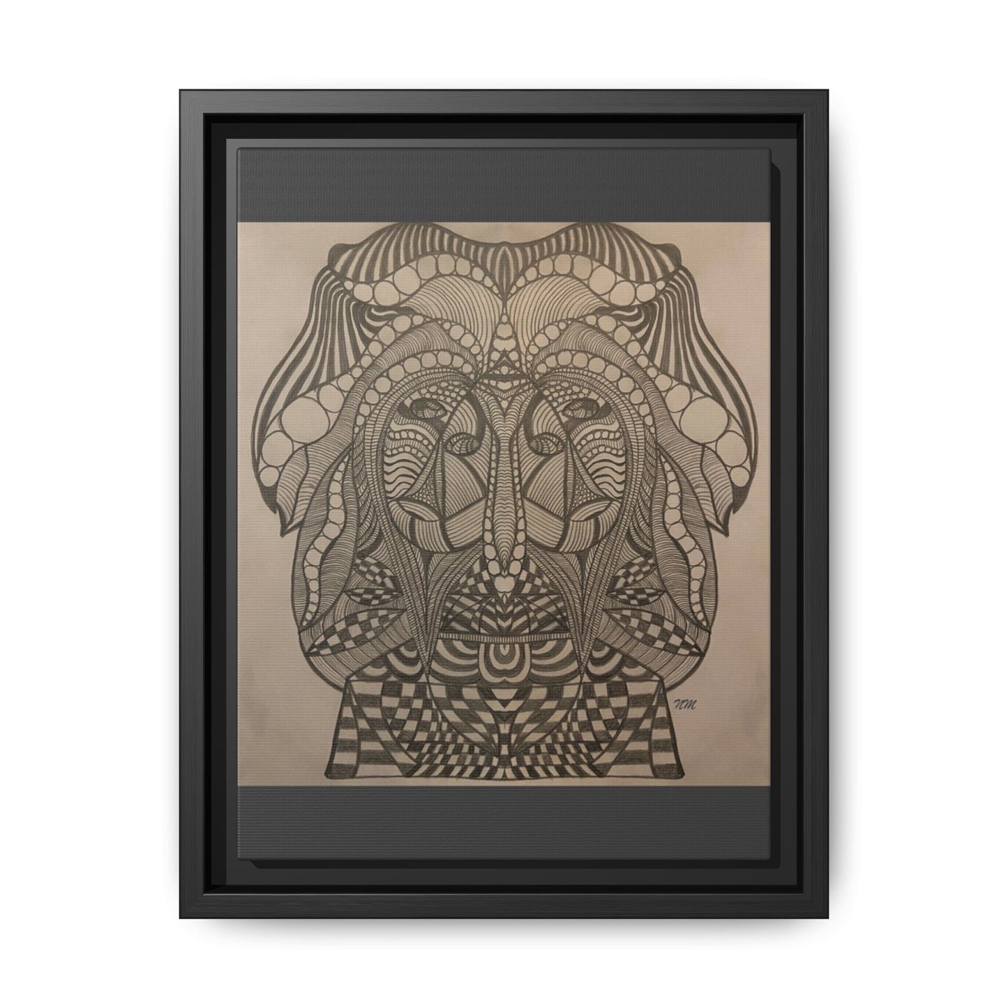 Matte Canvas, Framed (Multi-color)