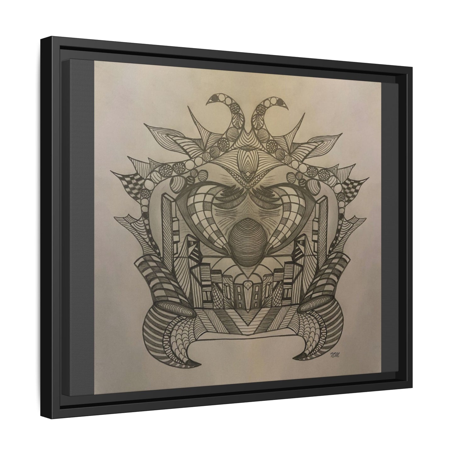 Matte Canvas, Framed (Multi-color)