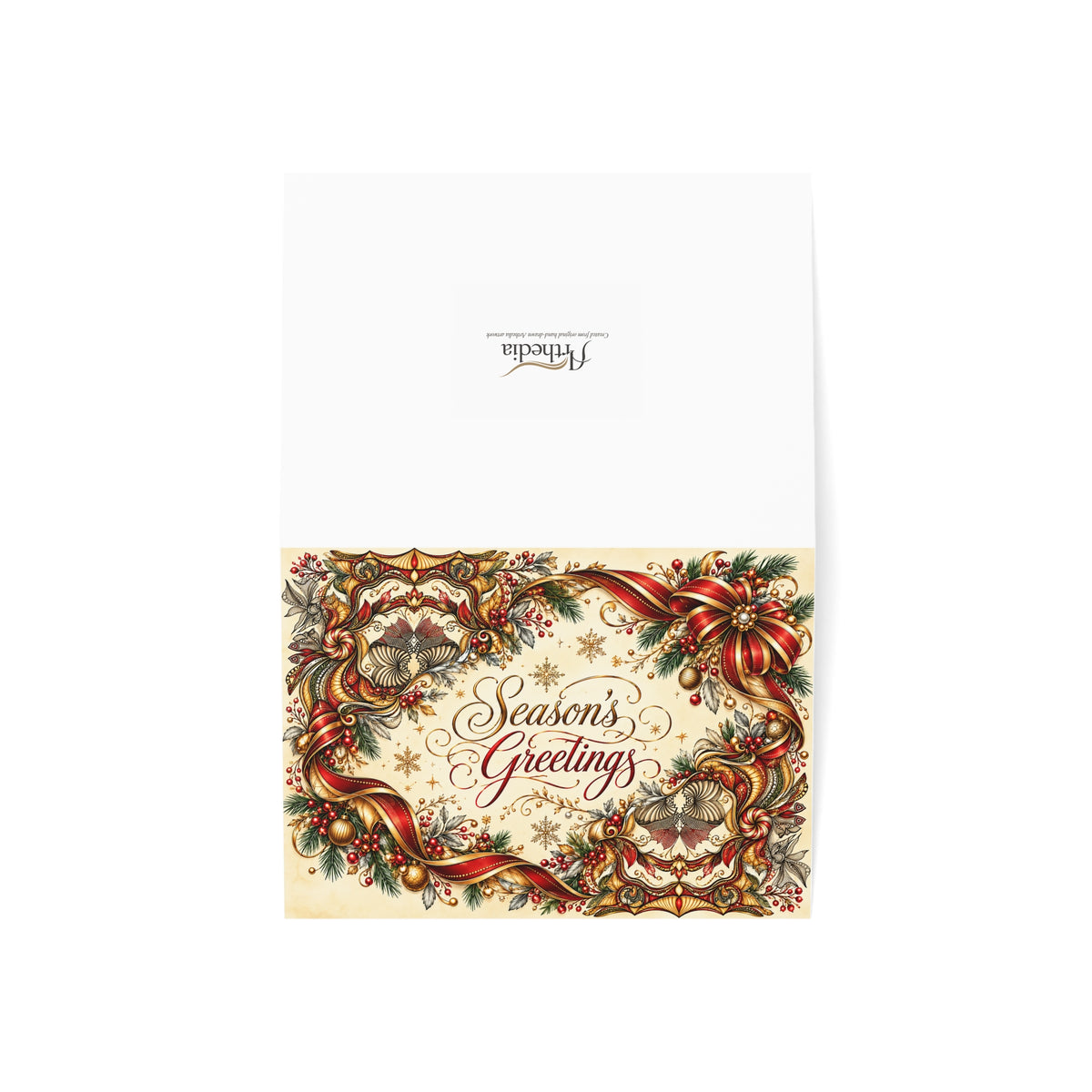 Holiday Ribbons — Season’s Greetings Card