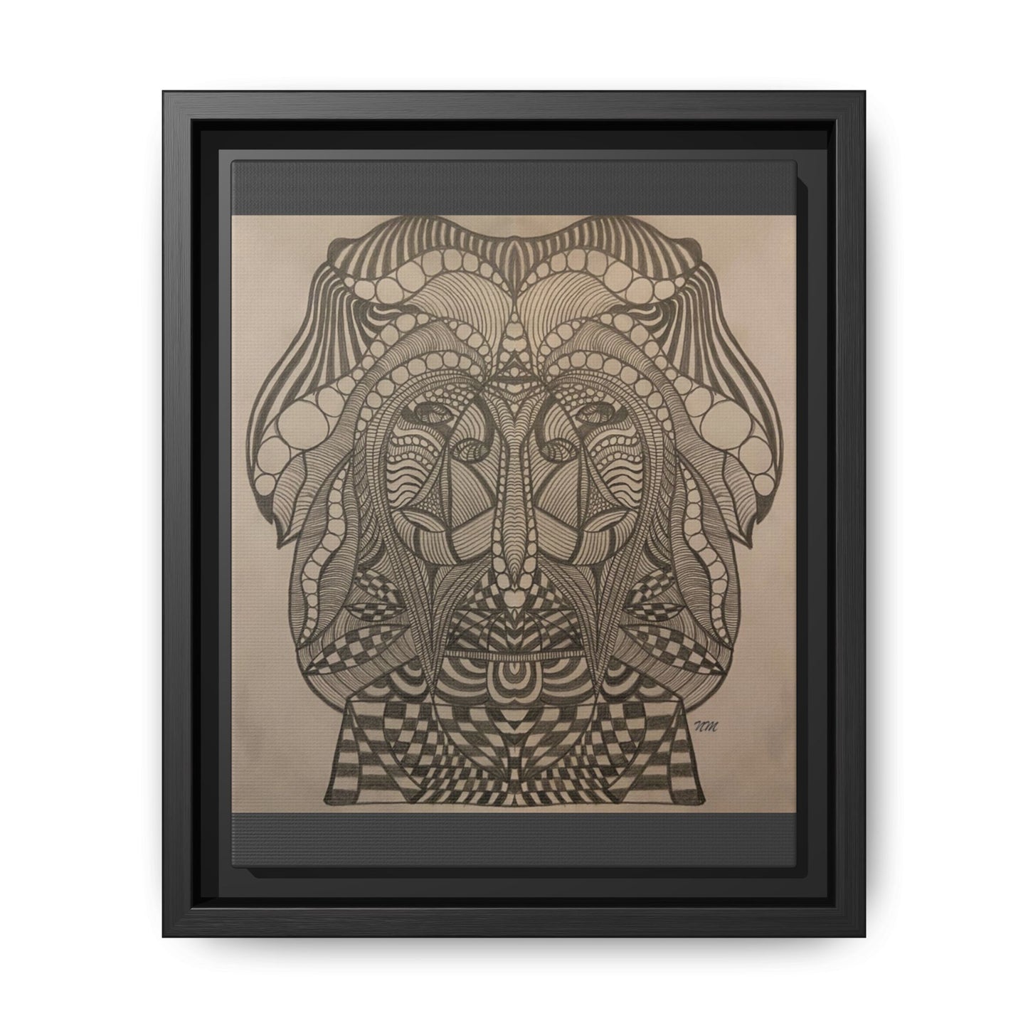 Matte Canvas, Framed (Multi-color)